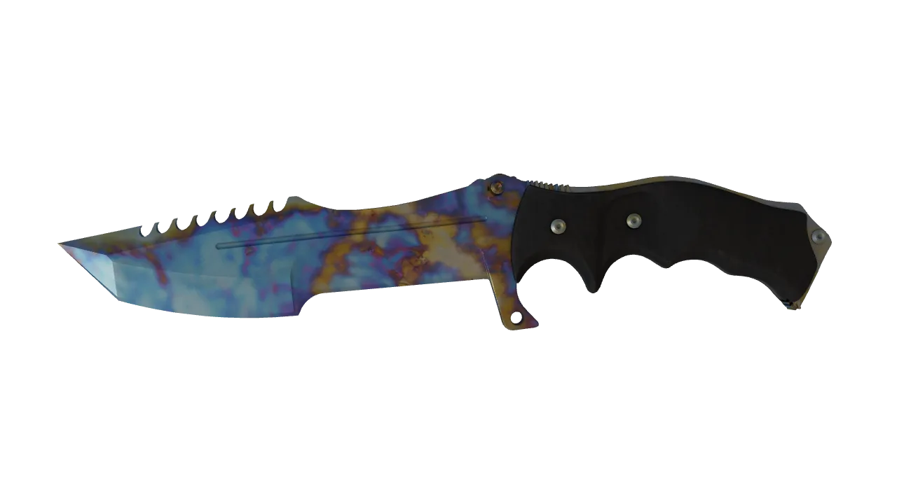 Huntsman Knife | Case Hardened seed #194, front