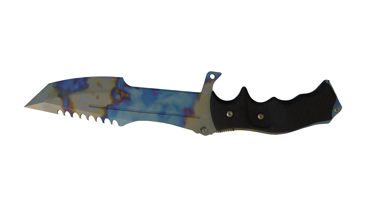 Huntsman Knife | Case Hardened seed #222, back