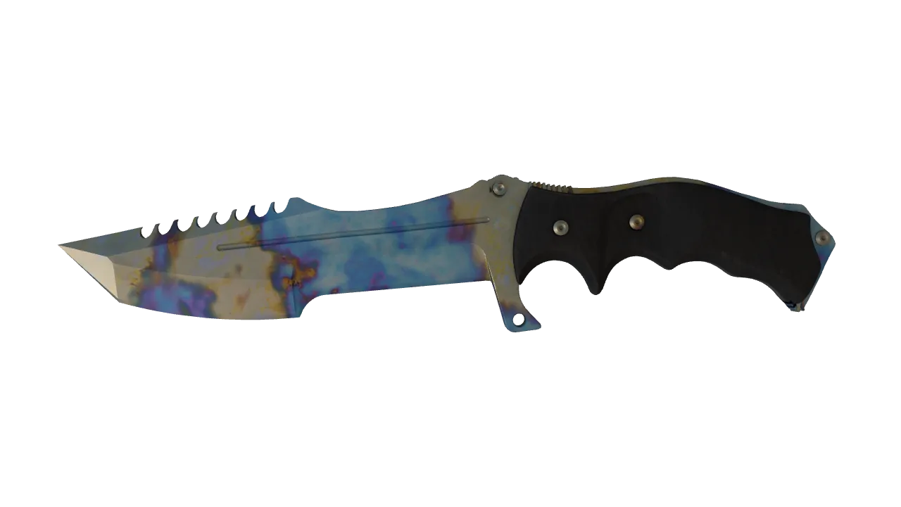 Huntsman Knife | Case Hardened seed #222, front