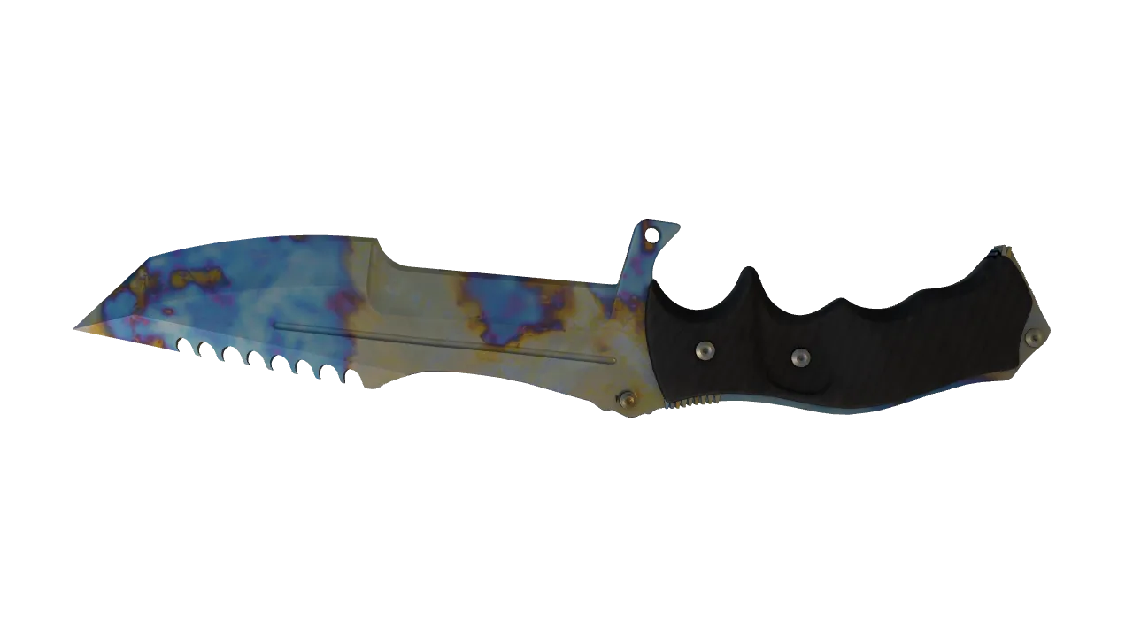 Huntsman Knife | Case Hardened seed #262, back
