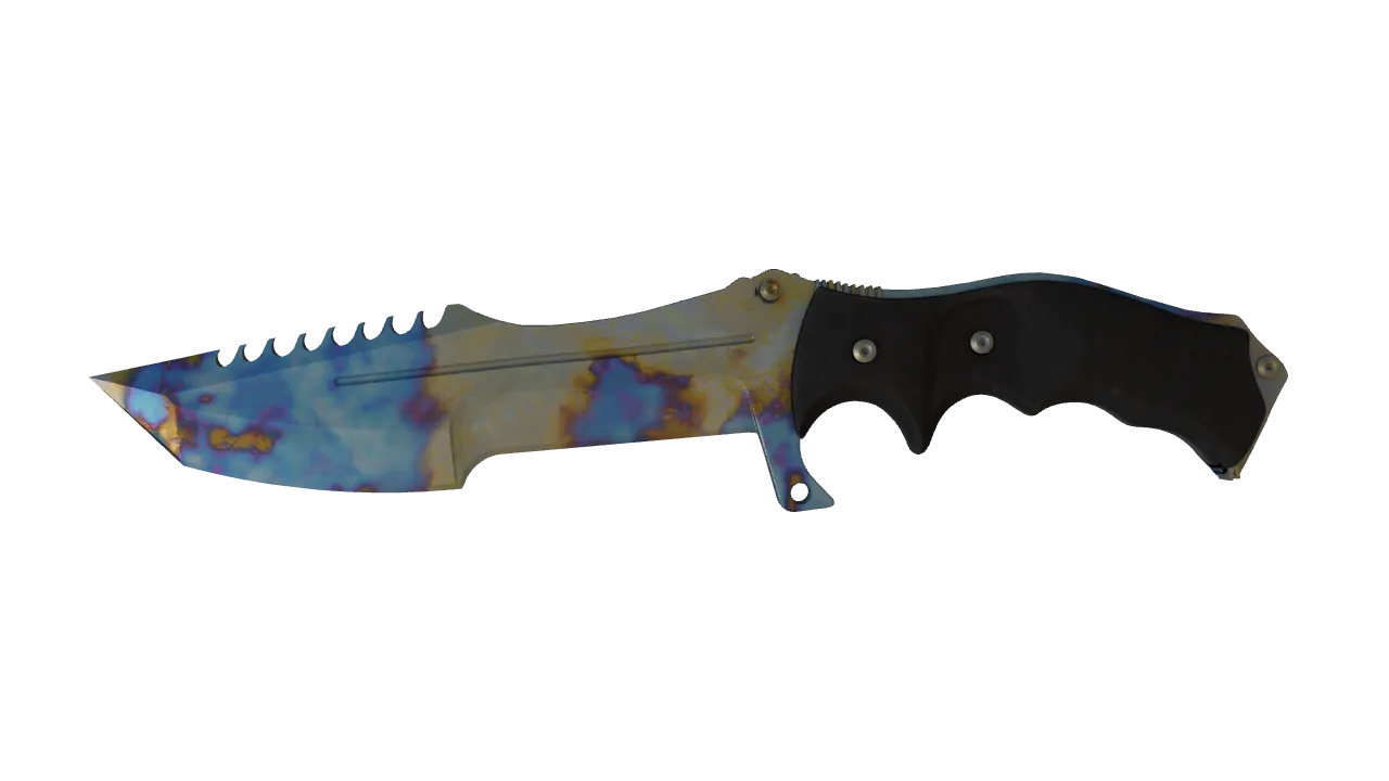 Huntsman Knife | Case Hardened seed #262, front