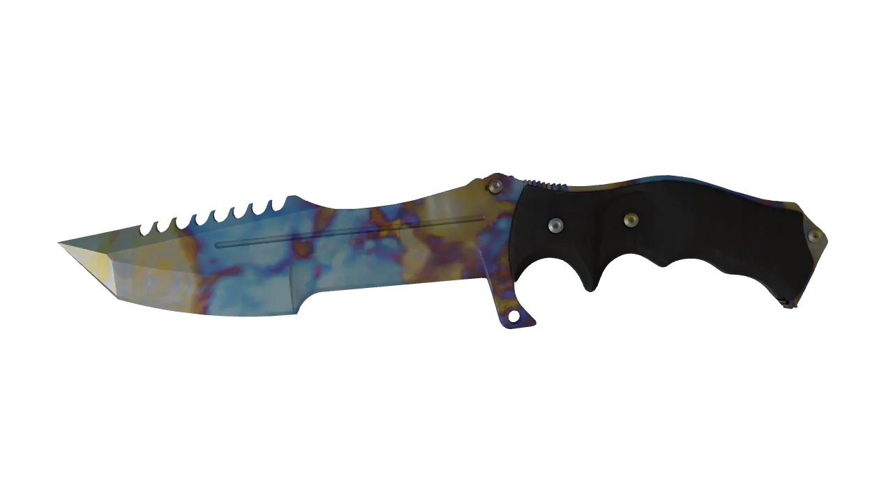 Huntsman Knife | Case Hardened seed #27, front