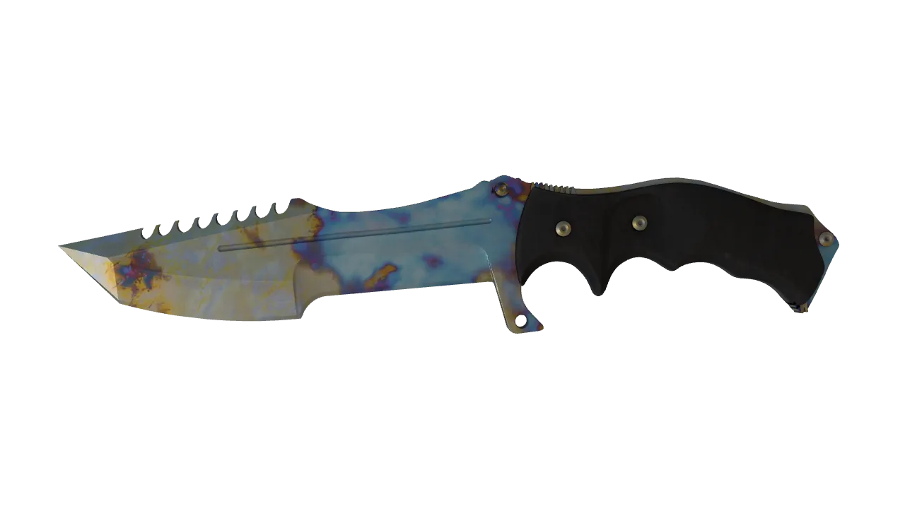 Huntsman Knife | Case Hardened seed #280, front