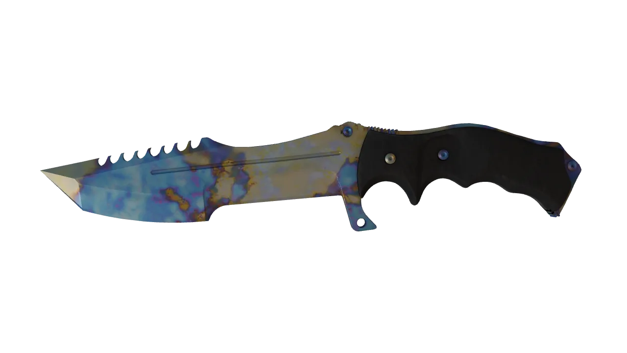 Huntsman Knife | Case Hardened seed #282, front