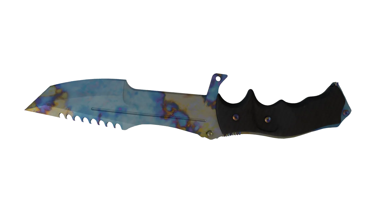 Huntsman Knife | Case Hardened seed #283, back