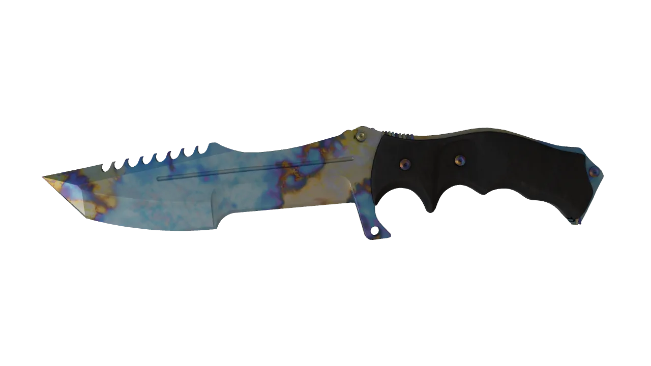 Huntsman Knife | Case Hardened seed #283, front