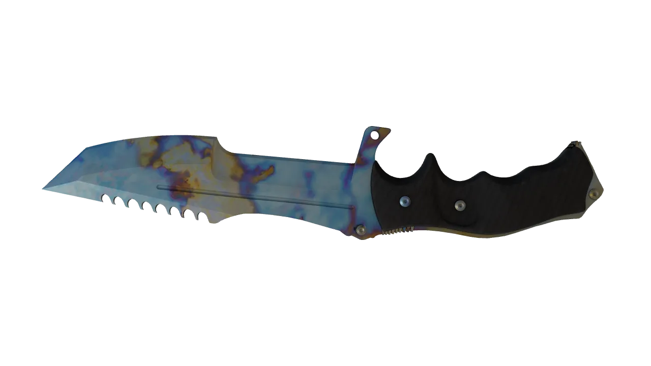 Huntsman Knife | Case Hardened seed #306, back