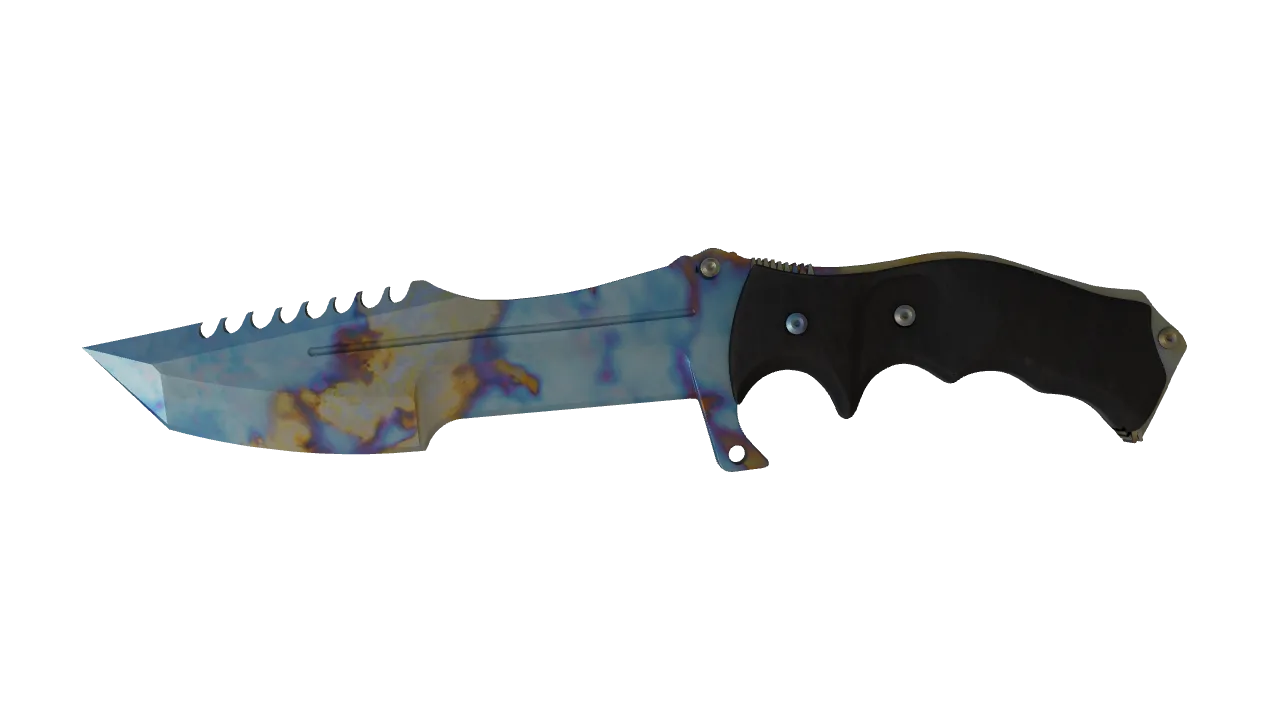 Huntsman Knife | Case Hardened seed #306, front