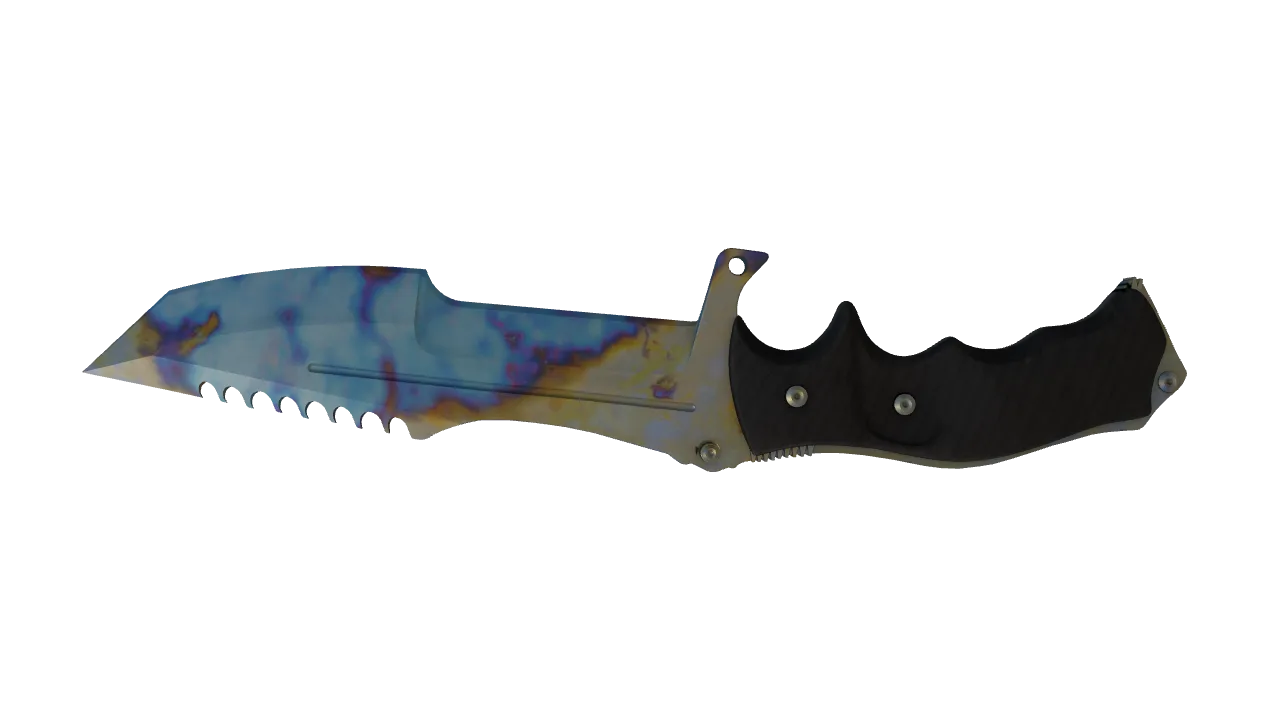 Huntsman Knife | Case Hardened seed #330, back