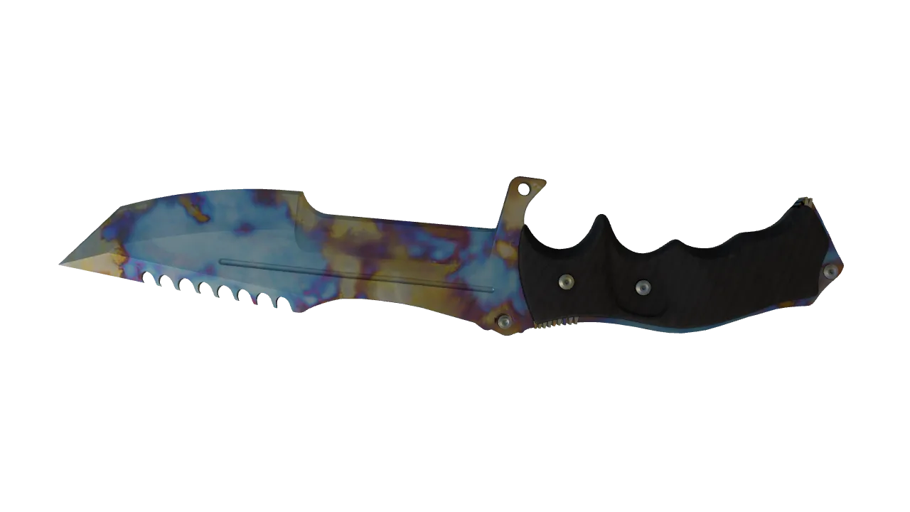 Huntsman Knife | Case Hardened seed #334, back