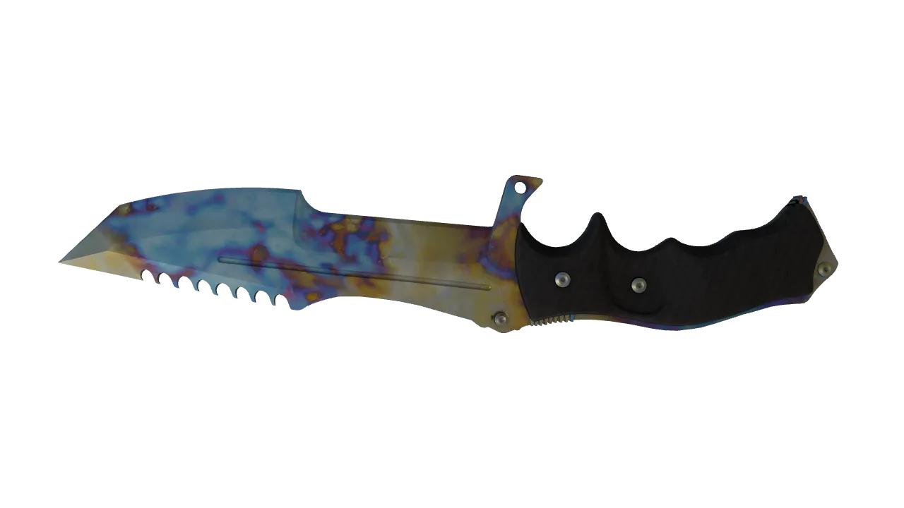 Huntsman Knife | Case Hardened seed #335, back
