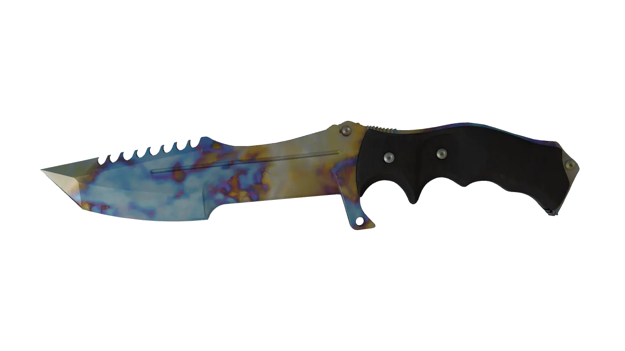 Huntsman Knife | Case Hardened seed #335, front