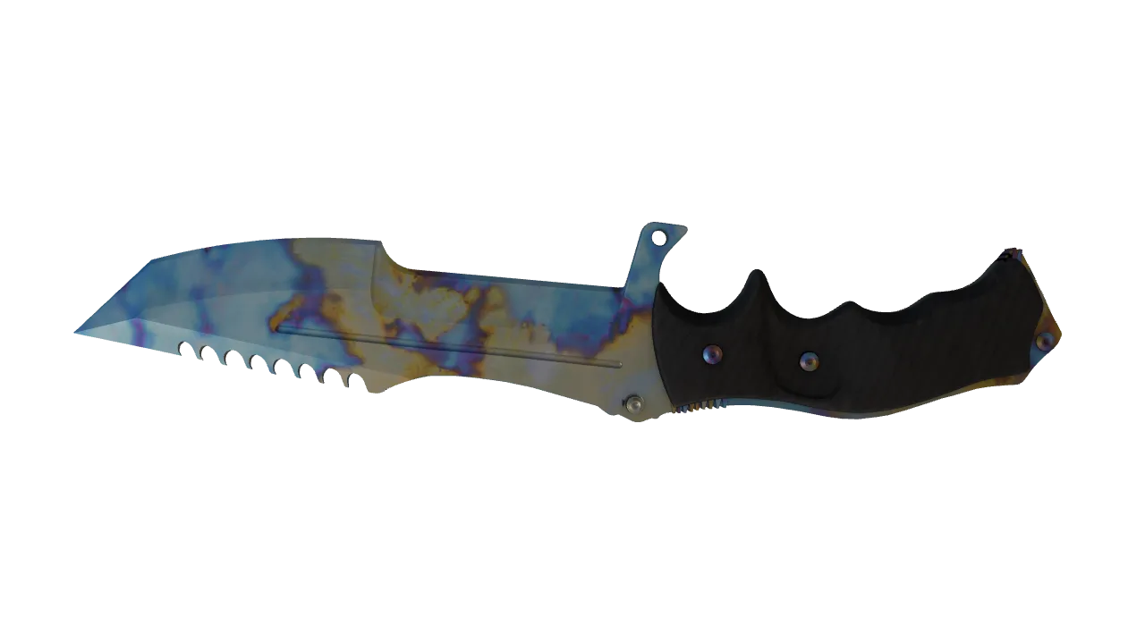 Huntsman Knife | Case Hardened seed #34, back
