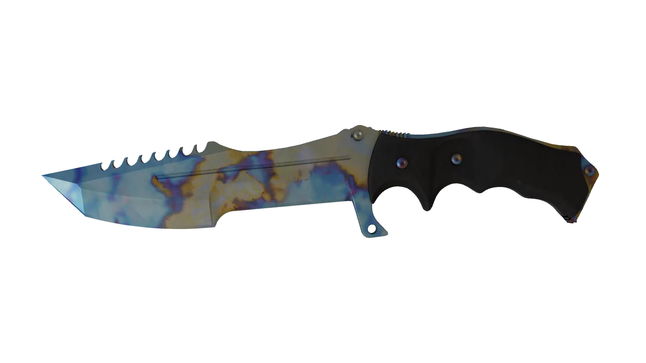 Huntsman Knife | Case Hardened seed #34, front