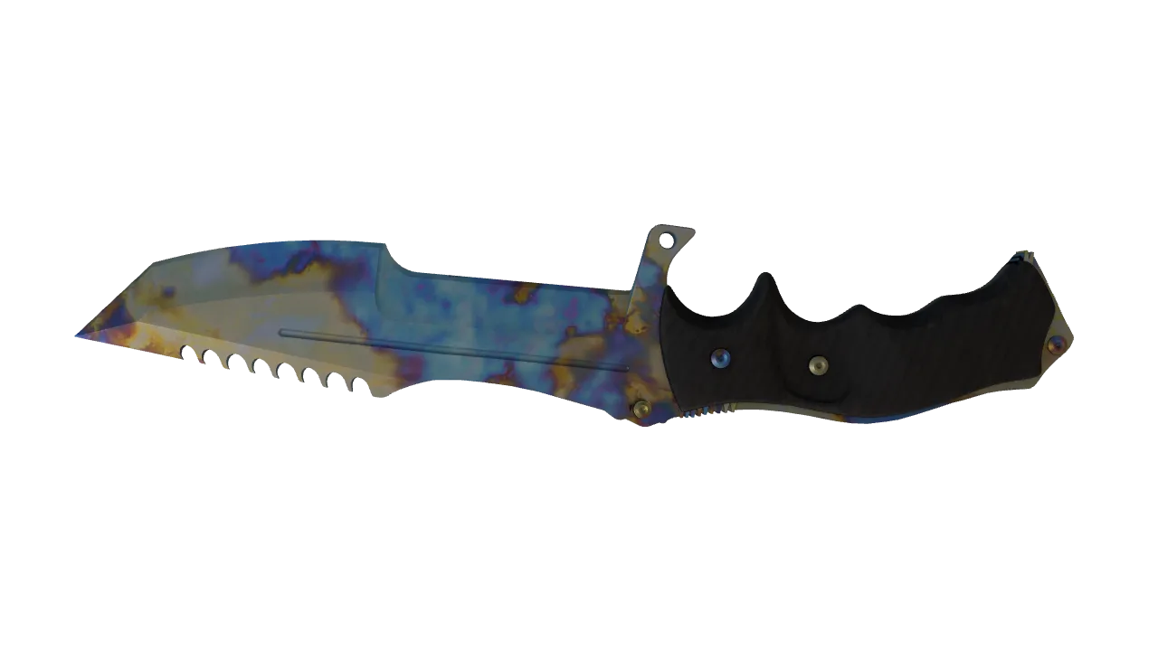 Huntsman Knife | Case Hardened seed #358, back