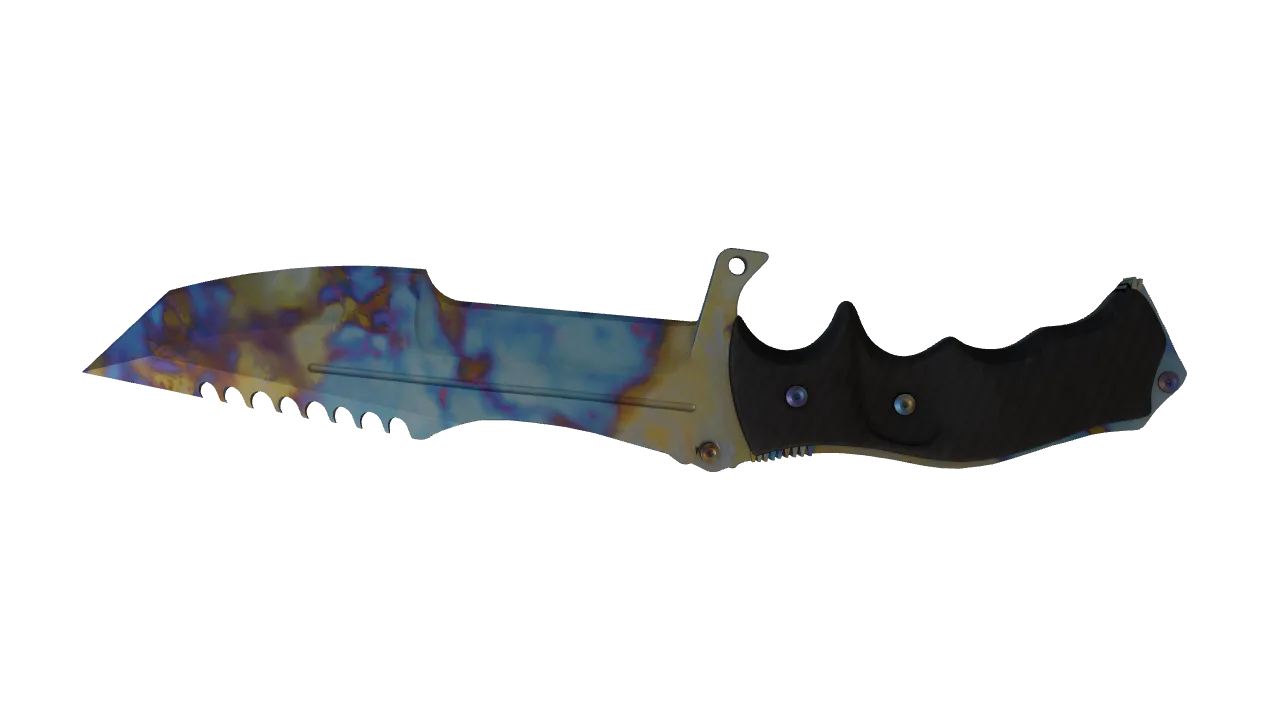 Huntsman Knife | Case Hardened seed #365, back