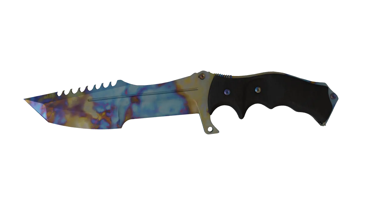 Huntsman Knife | Case Hardened seed #365, front