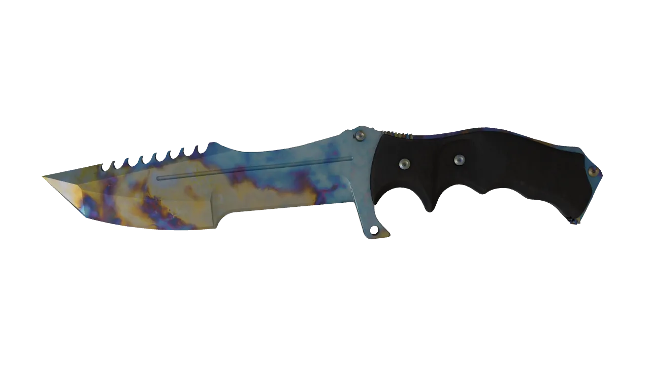 Huntsman Knife | Case Hardened seed #367, front