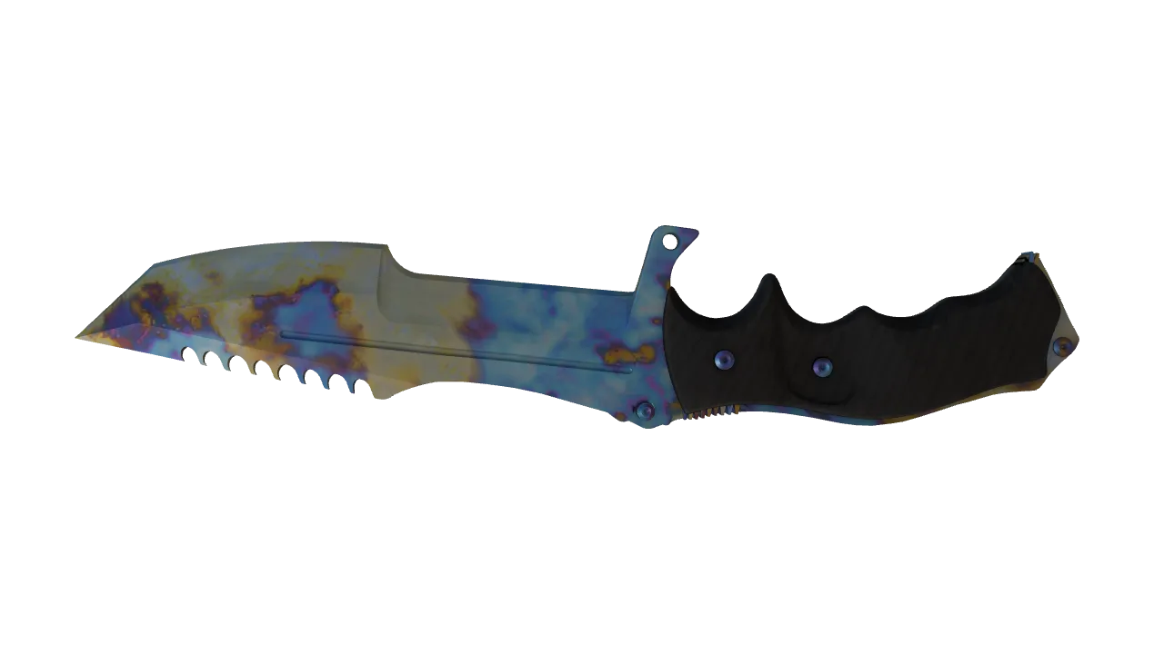 Huntsman Knife | Case Hardened seed #376, back