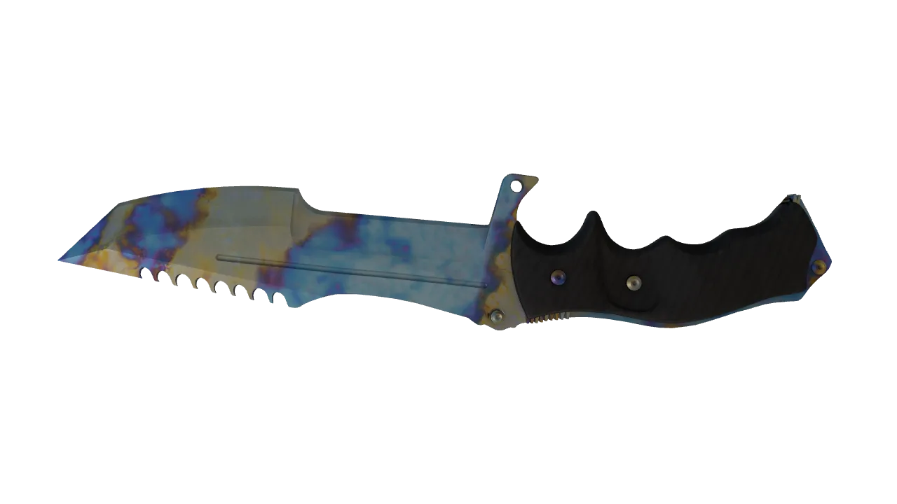 Huntsman Knife | Case Hardened seed #379, back