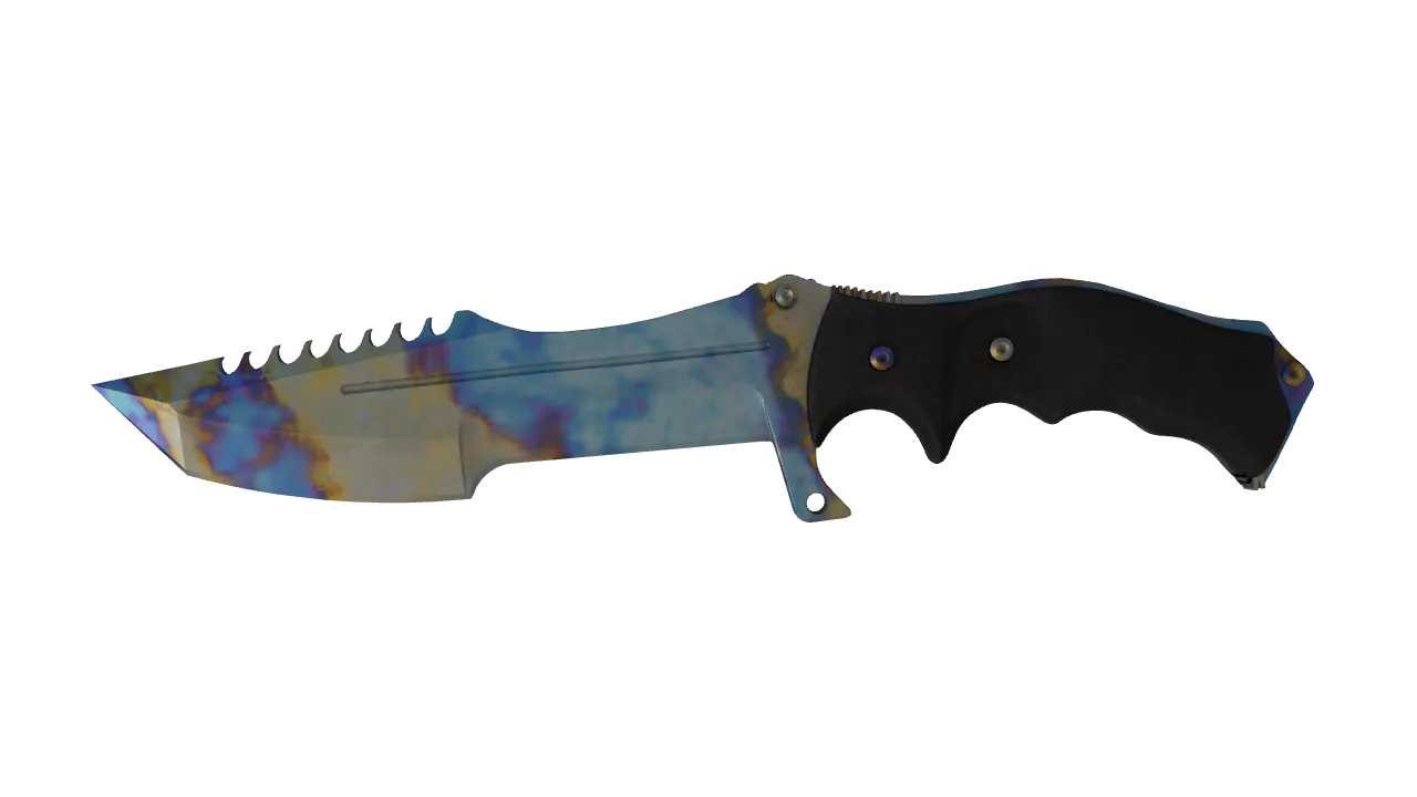 Huntsman Knife | Case Hardened seed #379, front