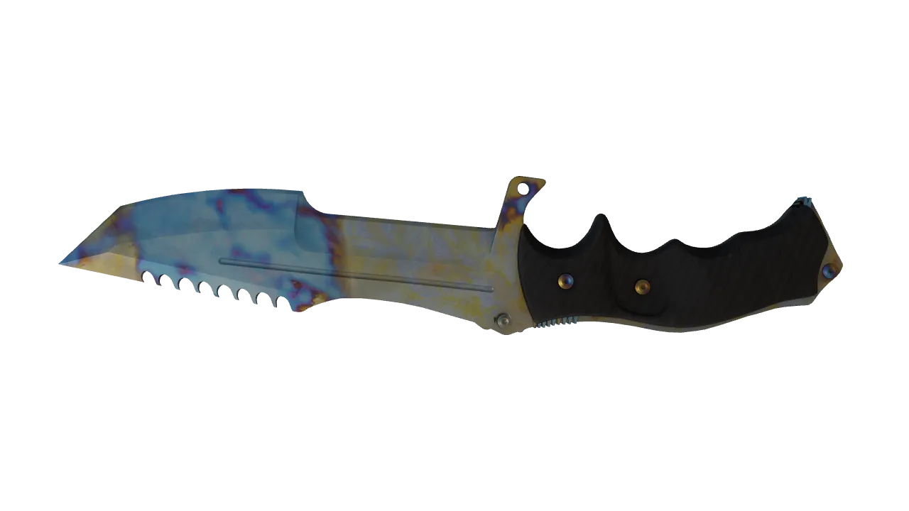 Huntsman Knife | Case Hardened seed #38, back
