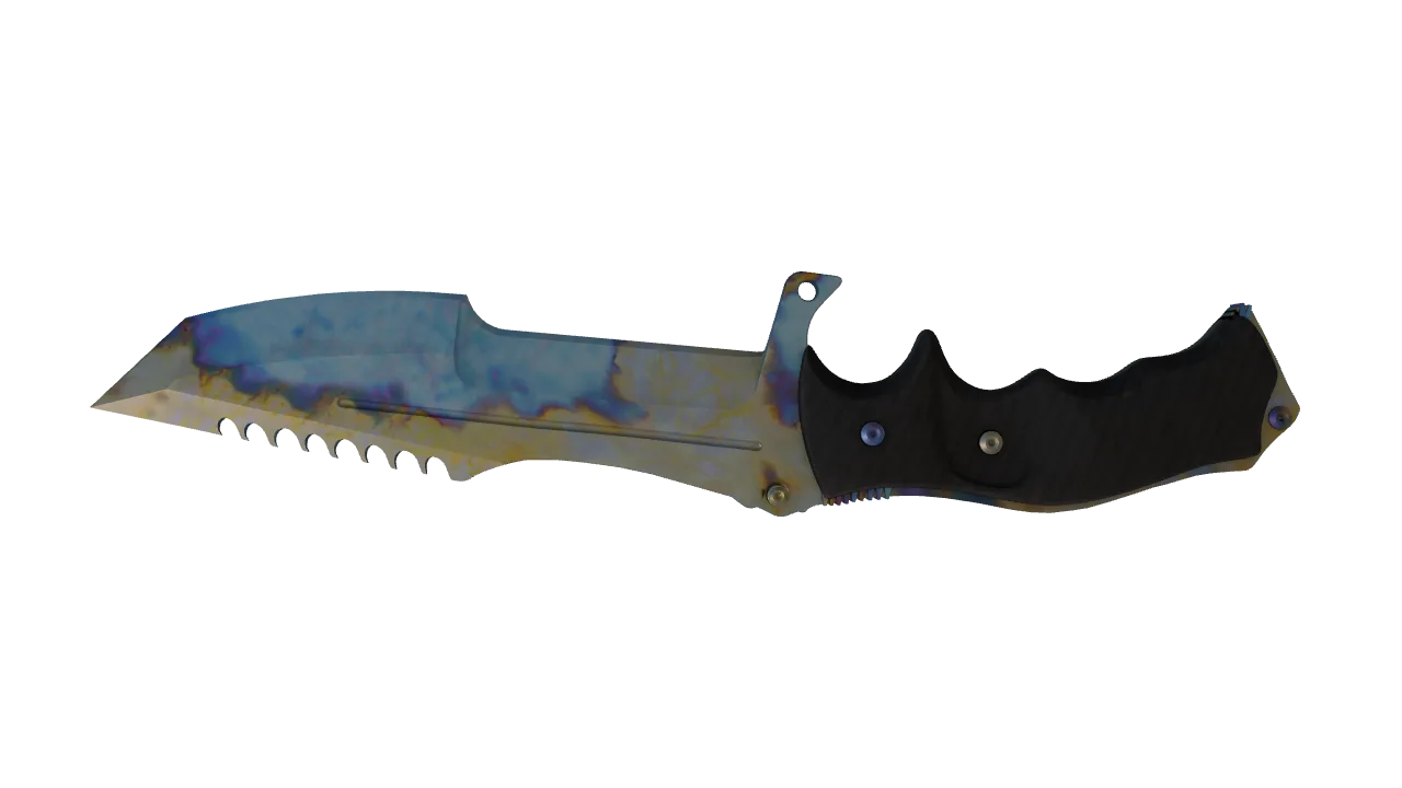 Huntsman Knife | Case Hardened seed #398, back