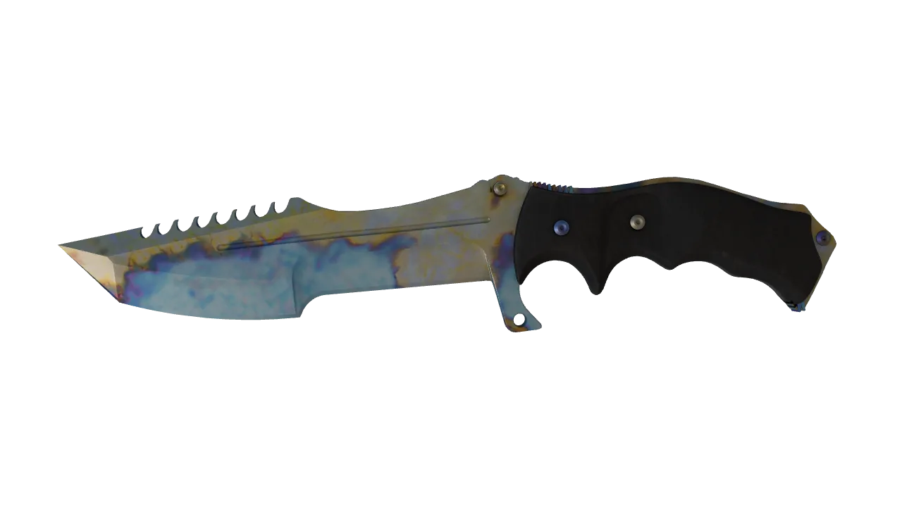 Huntsman Knife | Case Hardened seed #398, front