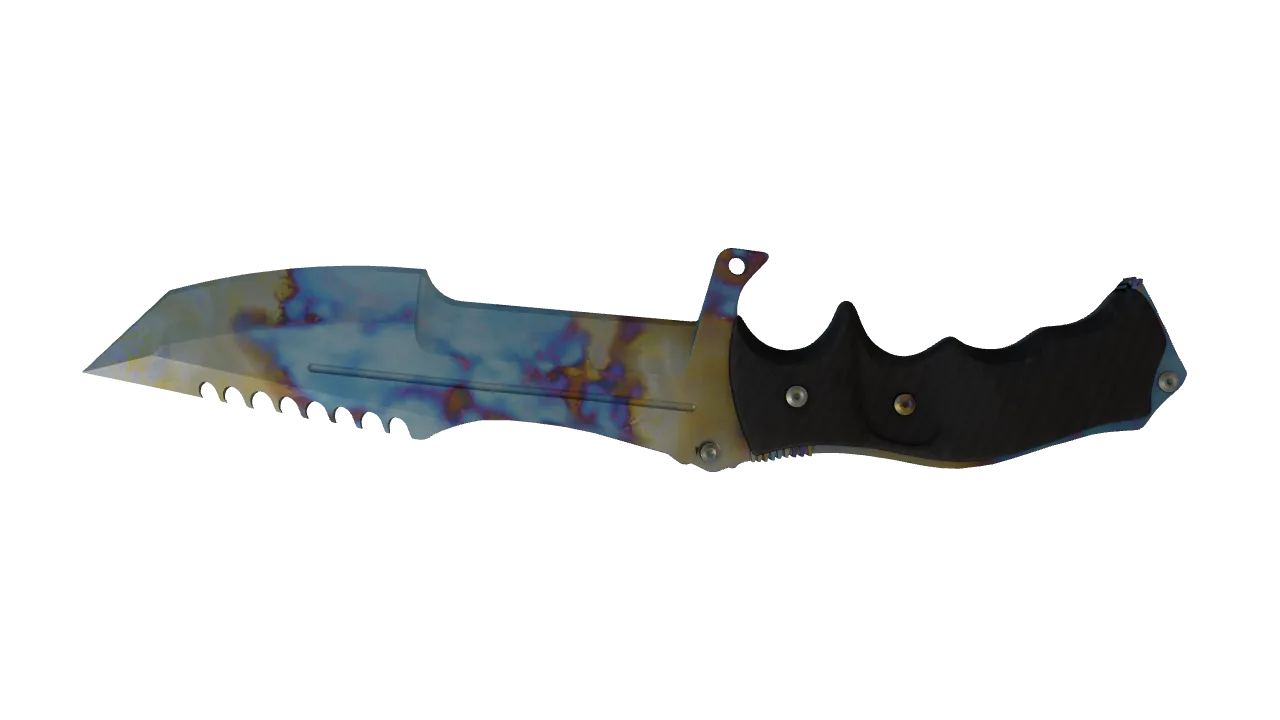 Huntsman Knife | Case Hardened seed #411, back