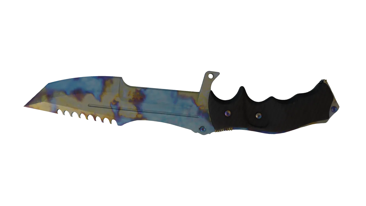 Huntsman Knife | Case Hardened seed #424, back