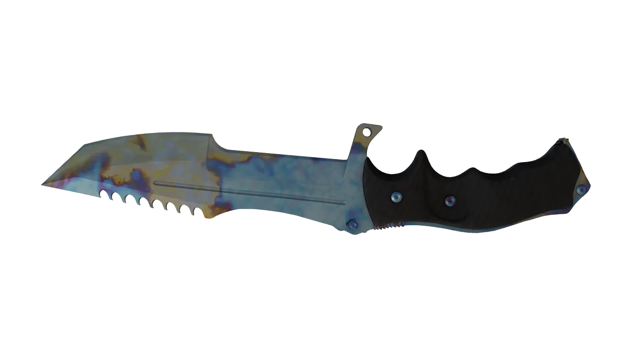 Huntsman Knife | Case Hardened seed #428, back