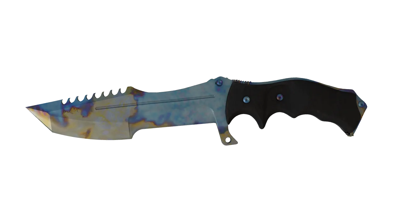 Huntsman Knife | Case Hardened seed #428, front