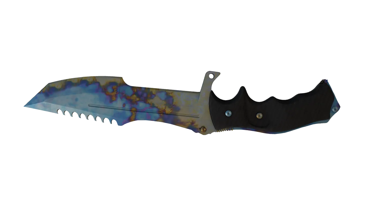 Huntsman Knife | Case Hardened seed #468, back