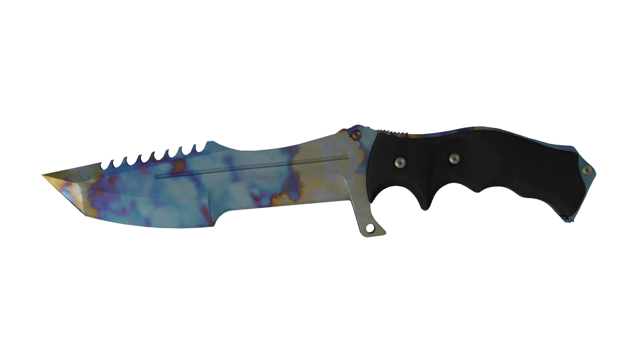 Huntsman Knife | Case Hardened seed #488, front
