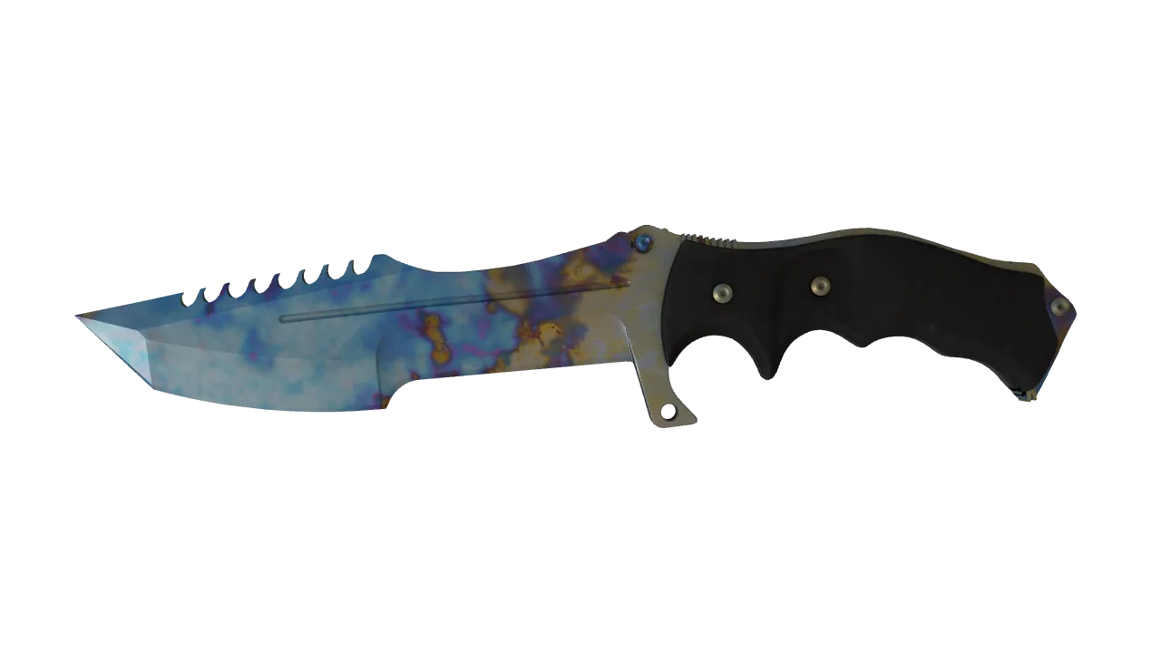 Huntsman Knife | Case Hardened seed #494, front