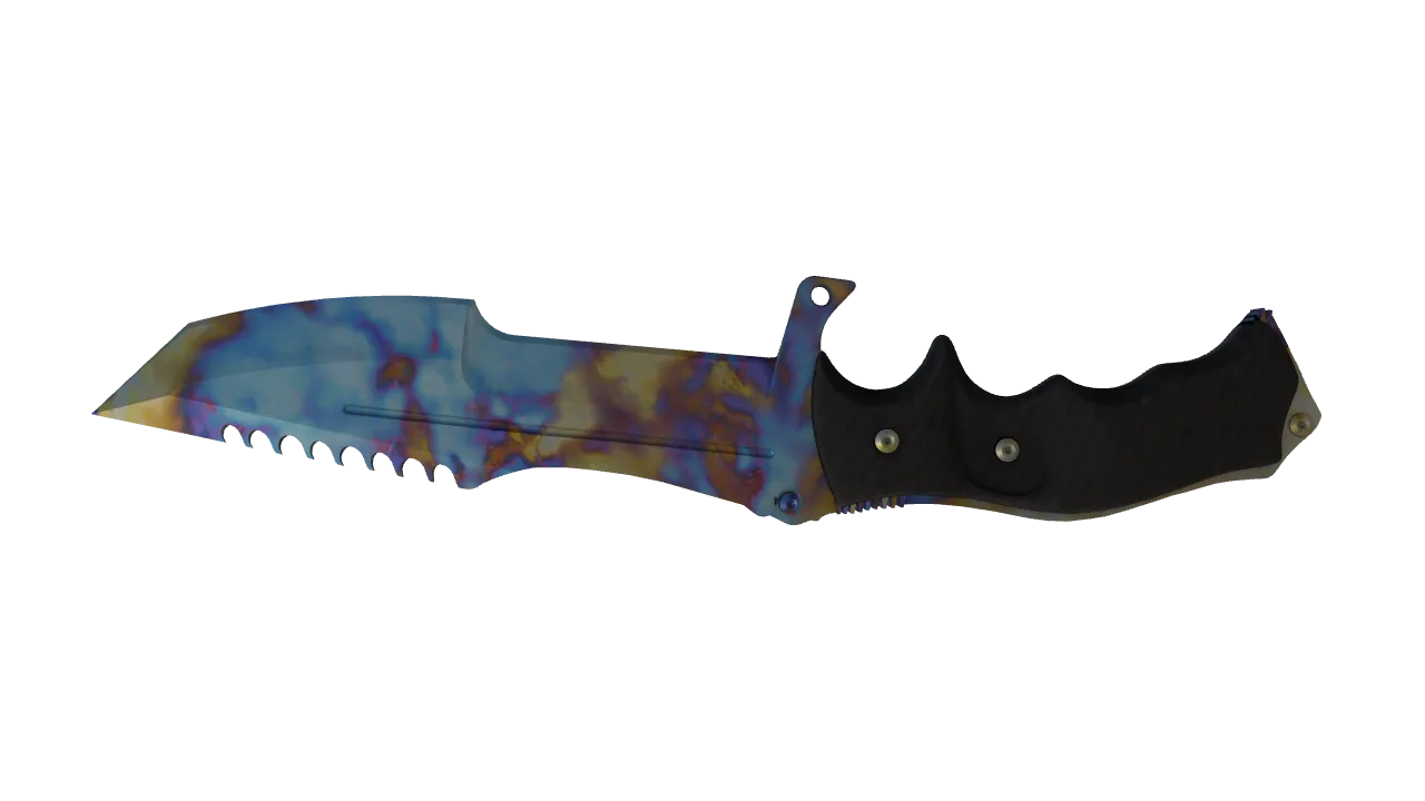 Huntsman Knife | Case Hardened seed #499, back