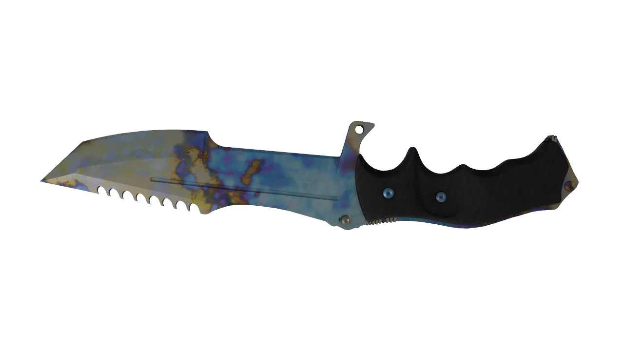 Huntsman Knife | Case Hardened seed #502, back