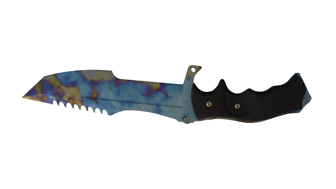 Huntsman Knife | Case Hardened seed #505, back