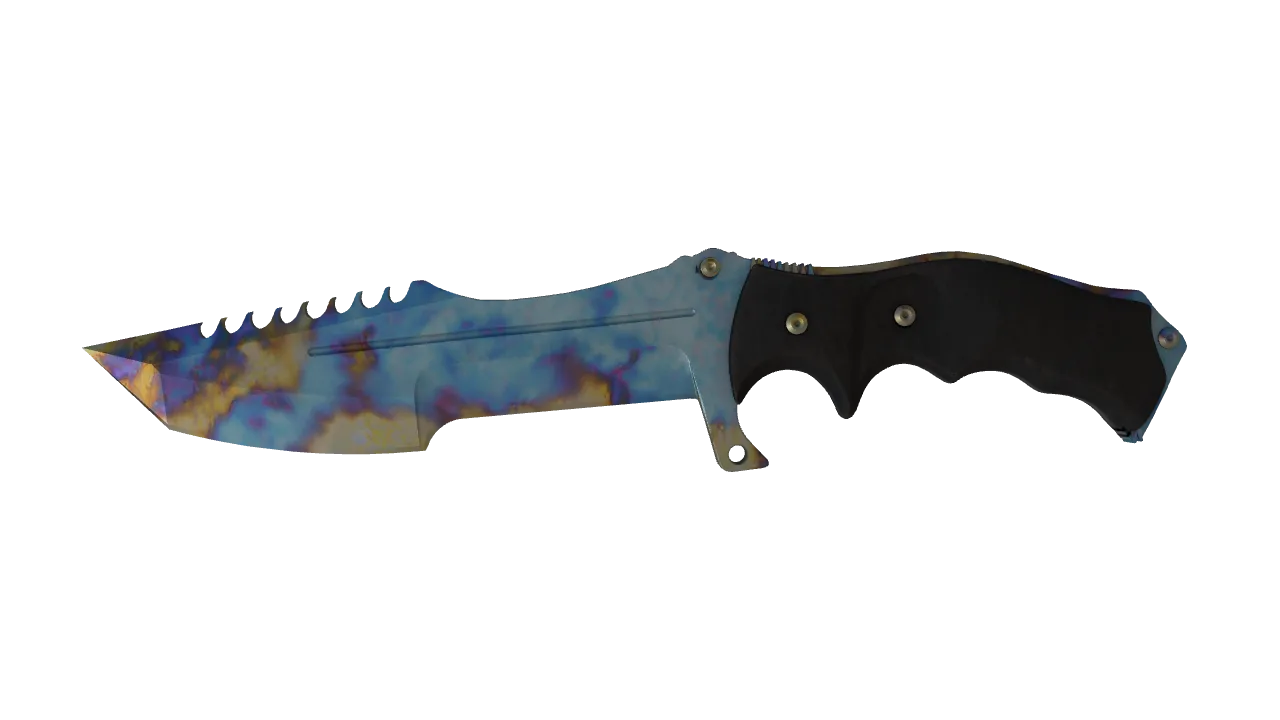 Huntsman Knife | Case Hardened seed #505, front