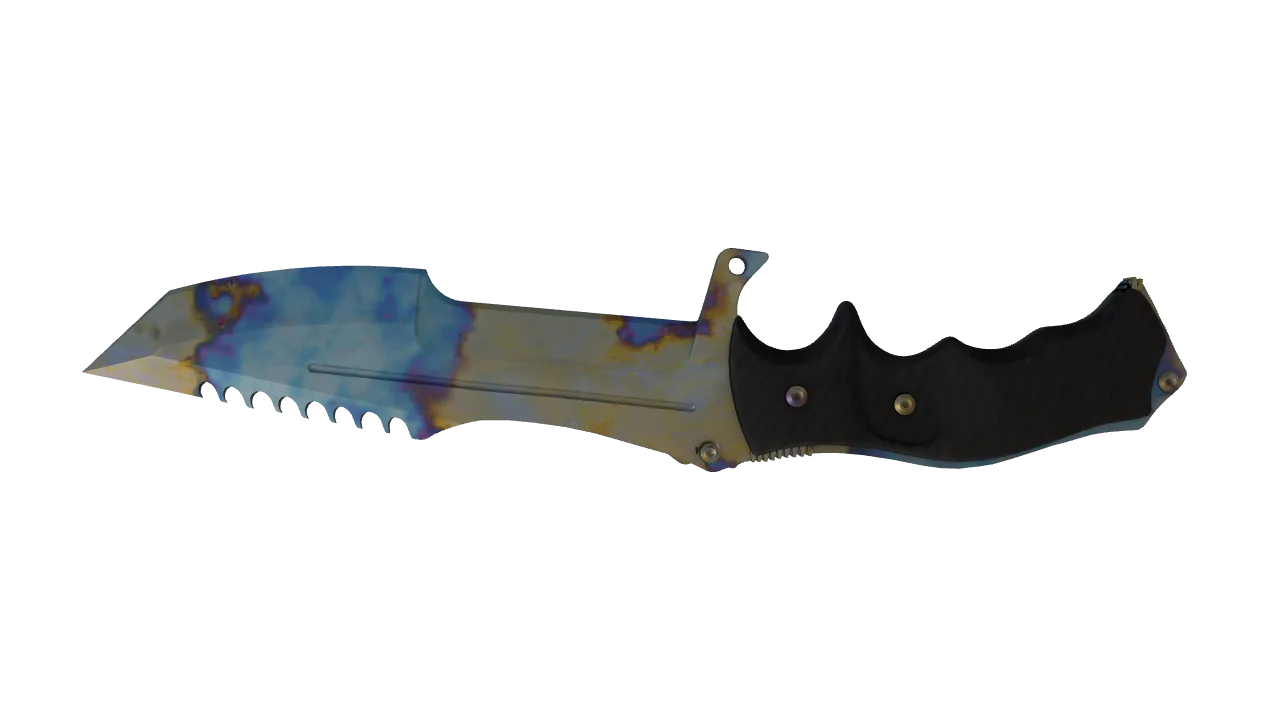 Huntsman Knife | Case Hardened seed #547, back