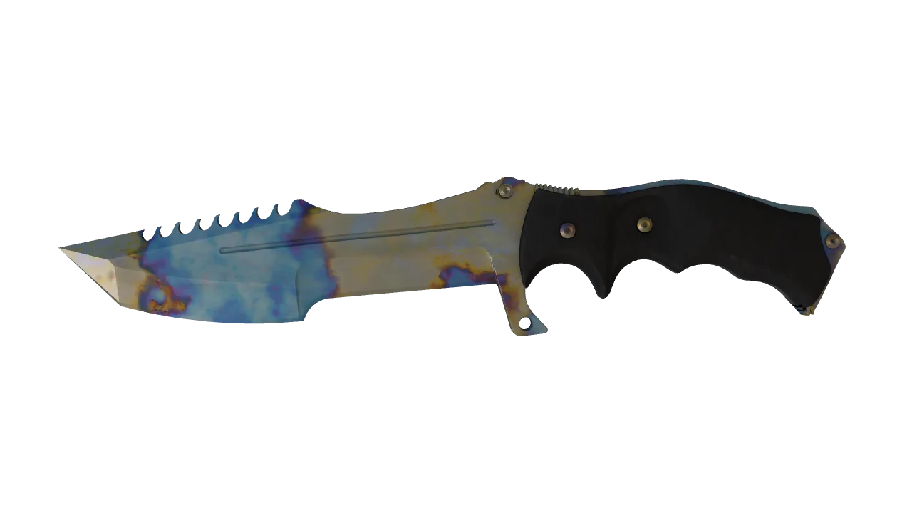 Huntsman Knife | Case Hardened seed #547, front