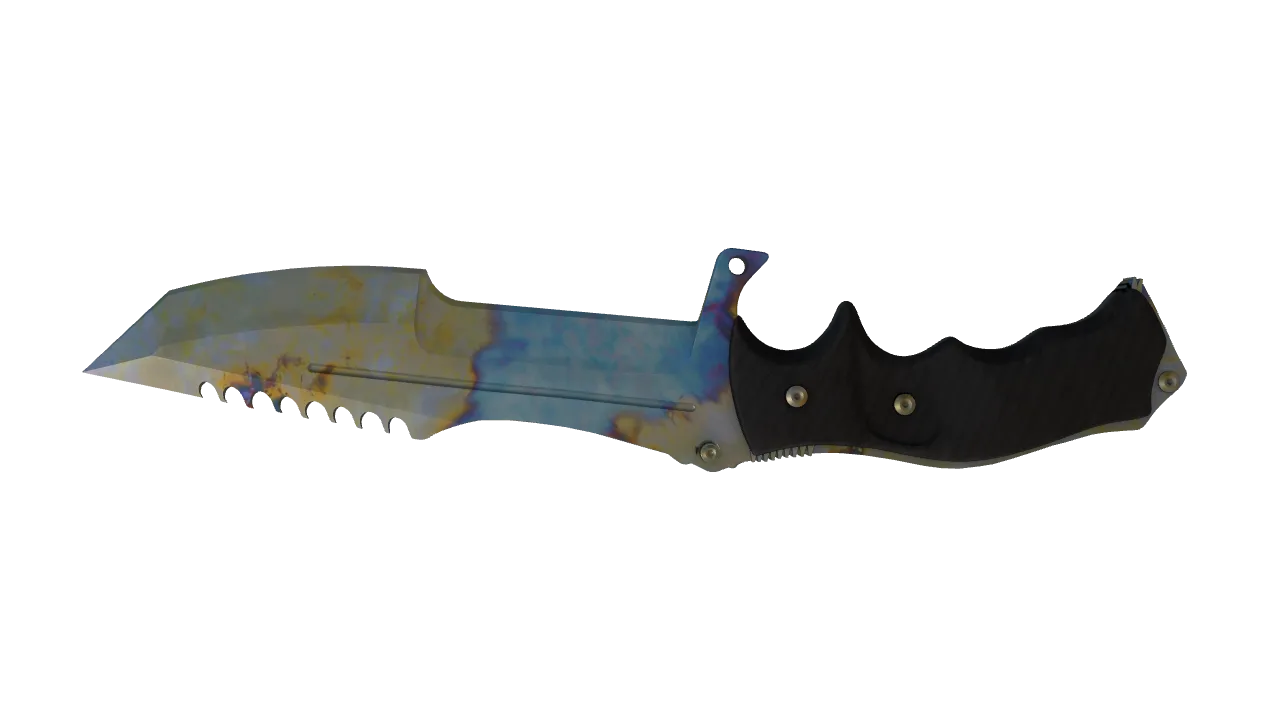 Huntsman Knife | Case Hardened seed #553, back
