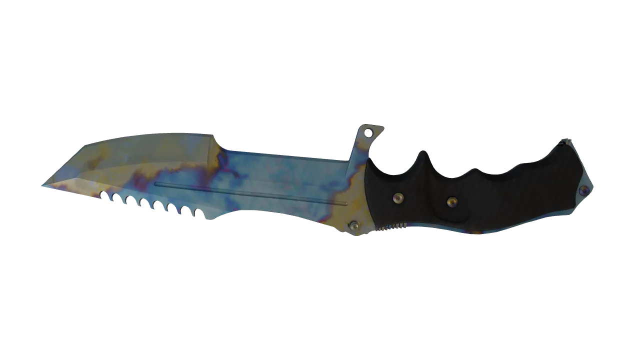Huntsman Knife | Case Hardened seed #56, back