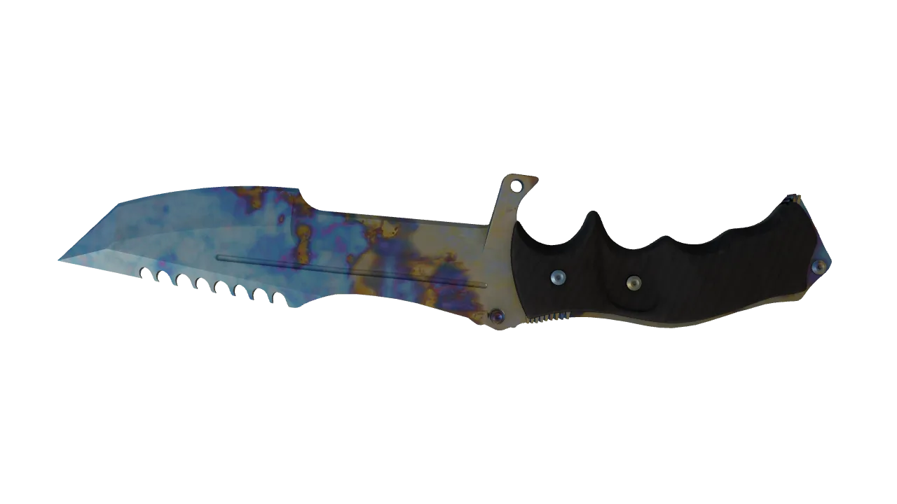 Huntsman Knife | Case Hardened seed #575, back