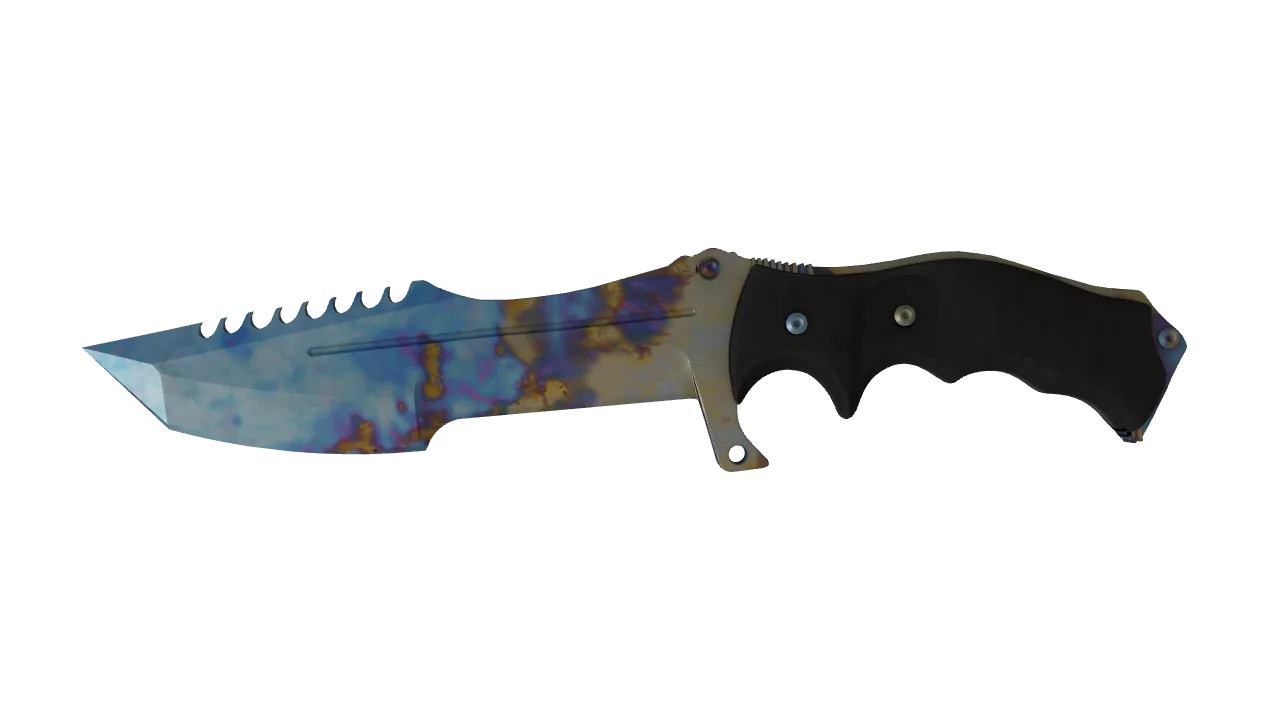 Huntsman Knife | Case Hardened seed #575, front