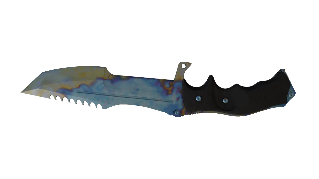 Huntsman Knife | Case Hardened seed #576, back