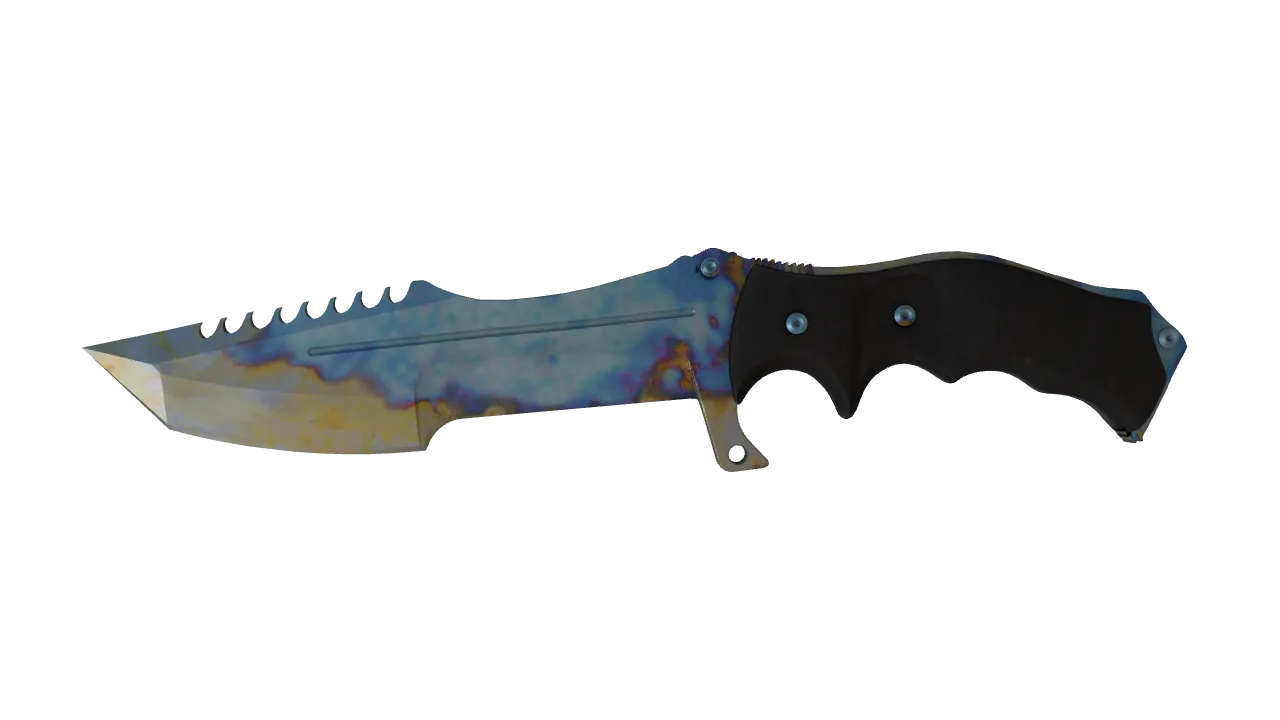 Huntsman Knife | Case Hardened seed #576, front