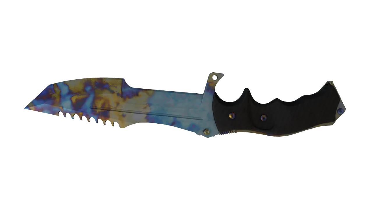 Huntsman Knife | Case Hardened seed #587, back