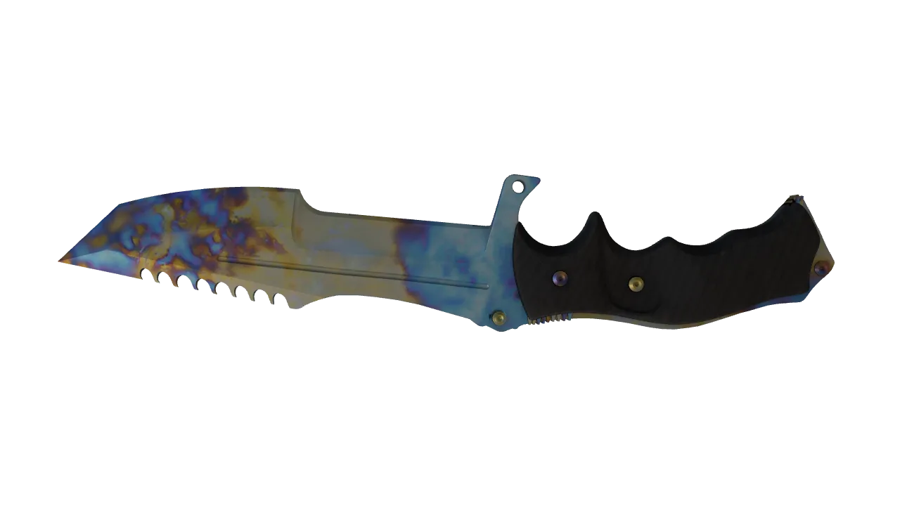 Huntsman Knife | Case Hardened seed #6, back