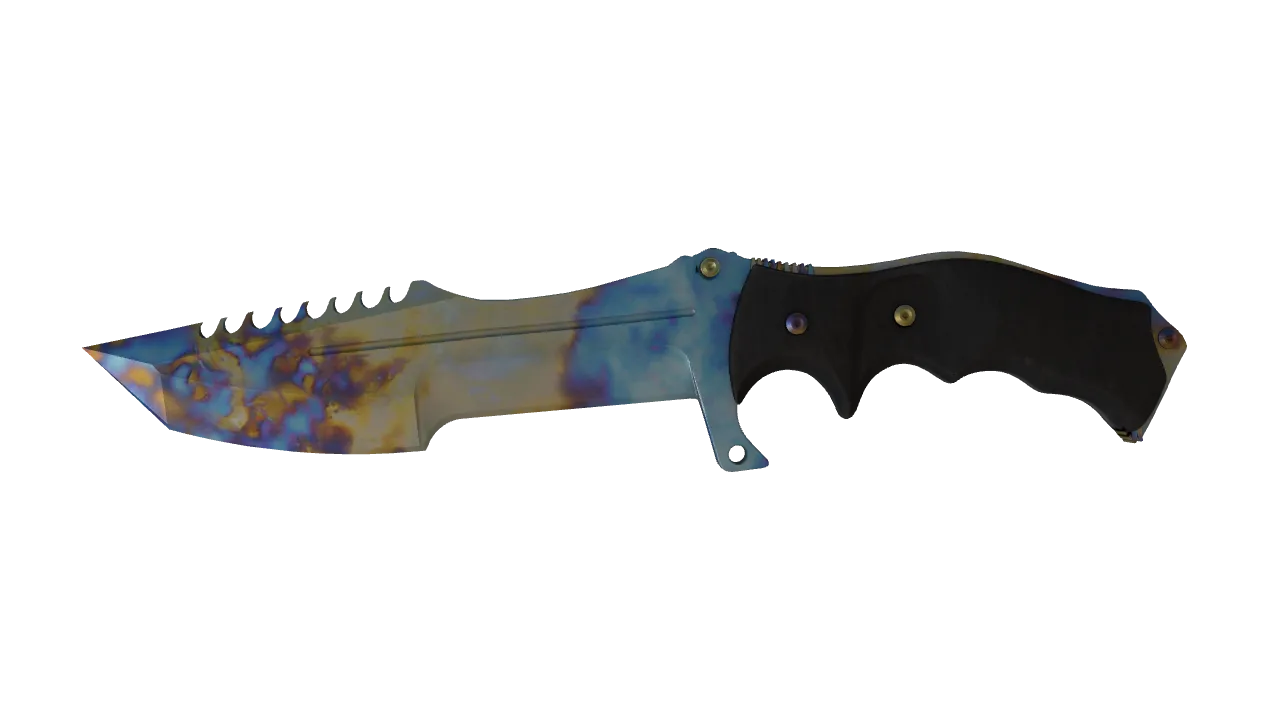 Huntsman Knife | Case Hardened seed #6, front